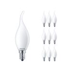 Confezione Multipack 10x Philips Corepro LED Candela E14 Piegato-tip Ghiaccio 2.2W 250lm - 822-827 Dim To Warm | Dimmerabile - Sostitutiva 25W