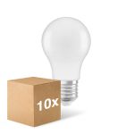 Confezione Multipack 10x Ledvance Classic LED E27 Pera Ghiaccio 4.9W 470lm - 827 Bianco Molto Caldo | Sostitutiva 40W