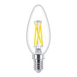 Philips MASTER LED E14 Candela Filamento Chiara 2.5W 340lm - 922-927 Dim To Warm | Miglior Resa Cromatica - Dimmerabile - Sostitutiva 25W