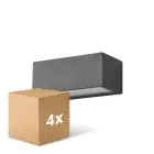 Confezione Multipack 4x D'Lite Bello Luce Da Parete Nero Up & Down 12W 850lm - 830 Luce Calda - | IP54